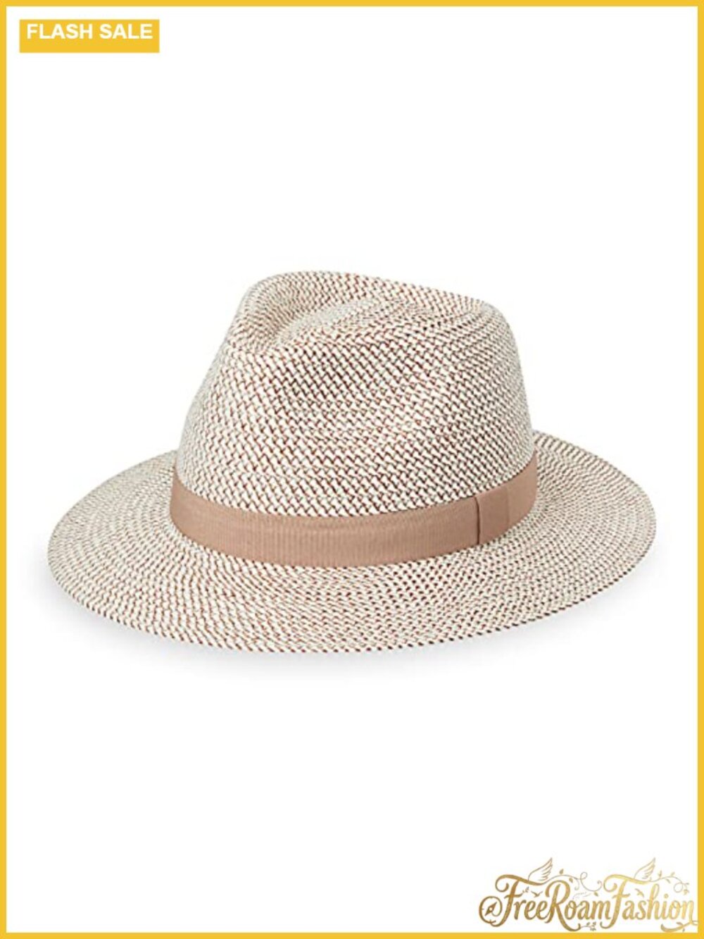 Wallaroo Charlie Fedora Unisex Sun Hat UPF 50+ Packable Travel Petite XS-S